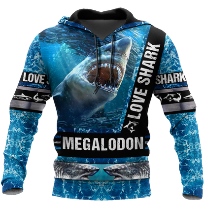 Love Shark 3D All Over Printed Shirts For Men and Women HAC180702-Apparel-TT-Hoodie-S-Vibe Cosy™
