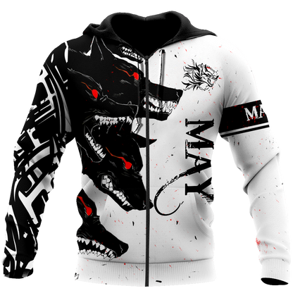 The Dark Wolf May 3D All Over Printed Unisex Deluxe Hoodie ML