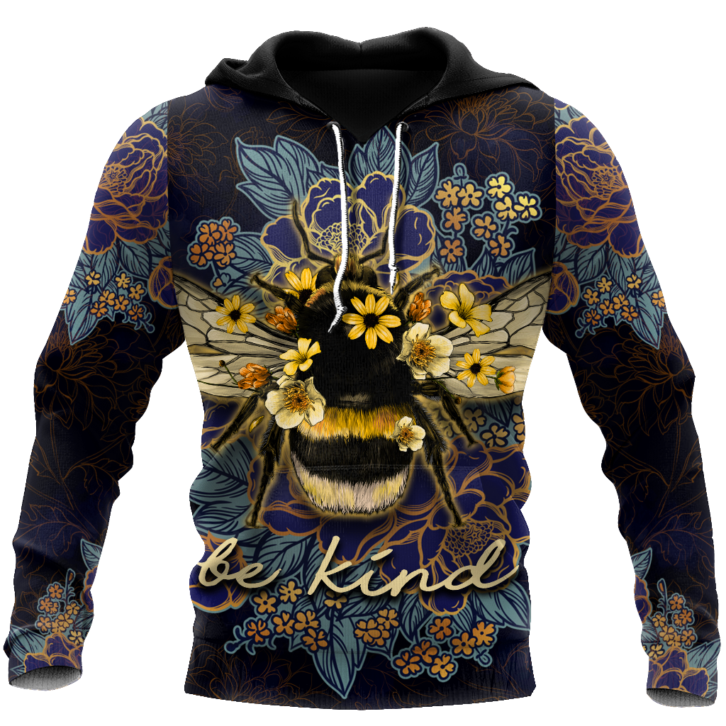 Beautiful Bee Art 3D All Over Printed Shirts For Men And Women Pi270506-Apparel-MP-Hoodie-S-Vibe Cosy™