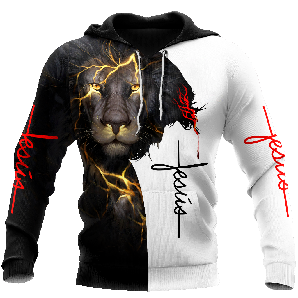 Jesús es mi rey mi señor	3D All Over Printed Shirts For Men and Women Pi12062003-Apparel-TA-Hoodie-S-Vibe Cosy™
