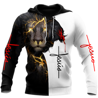 Jesús es mi rey mi señor	3D All Over Printed Shirts For Men and Women Pi12062003-Apparel-TA-Hoodie-S-Vibe Cosy™