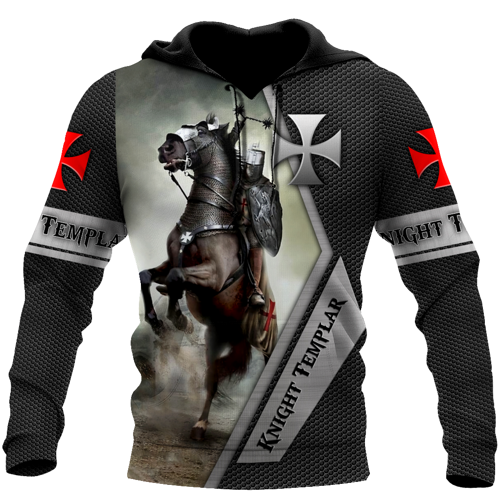 Premium Knight Templar Riding Horse All Over Printed Shirts For Men And Women MEI