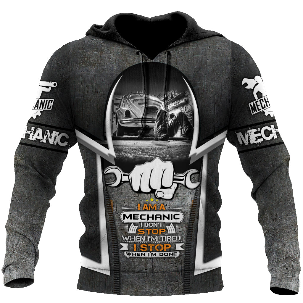 Mechanic 3D All Over Printed Hoodie For Men and Women TN10092001