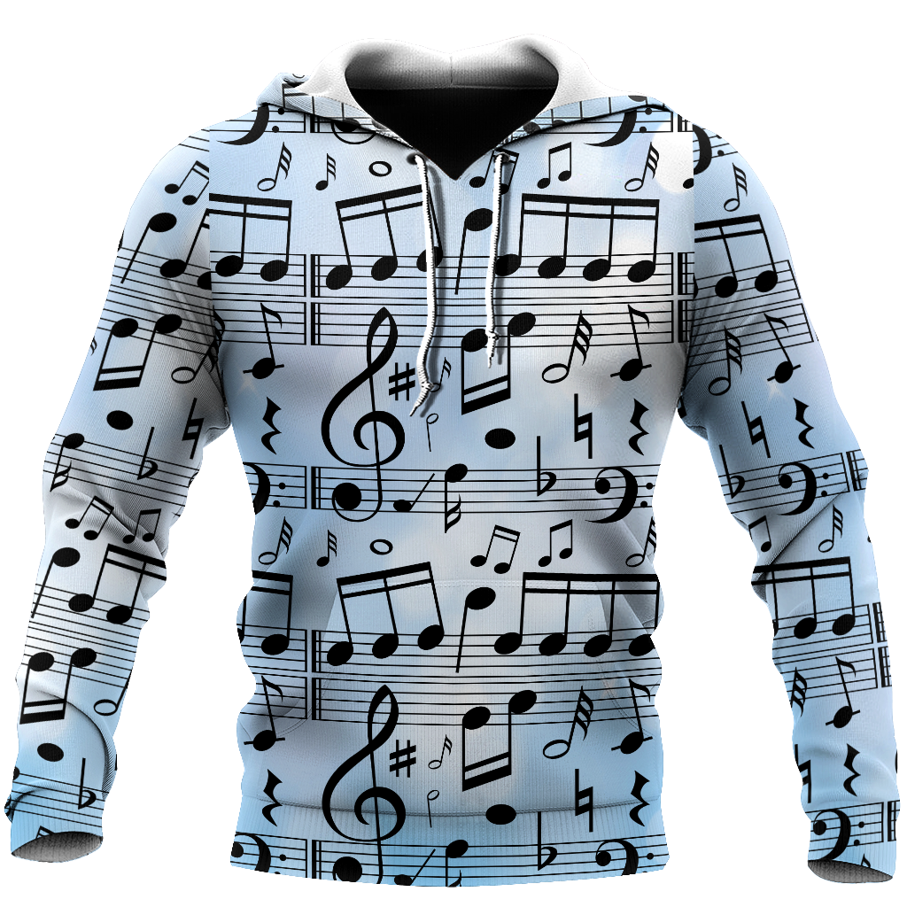 Music Scores 3D All Over Printes-Apparel-HP Arts-Hoodie-S-Vibe Cosy™
