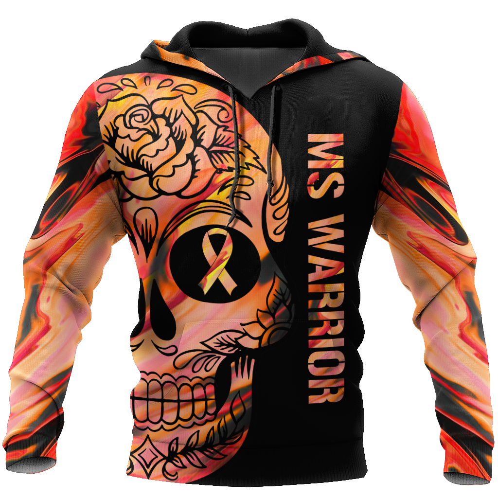Multiple sclerosis warrior 3d hoodie shirt for men and women-Apparel-HG-Hoodie-S-Vibe Cosy™