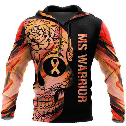 Multiple sclerosis warrior 3d hoodie shirt for men and women-Apparel-HG-Hoodie-S-Vibe Cosy™