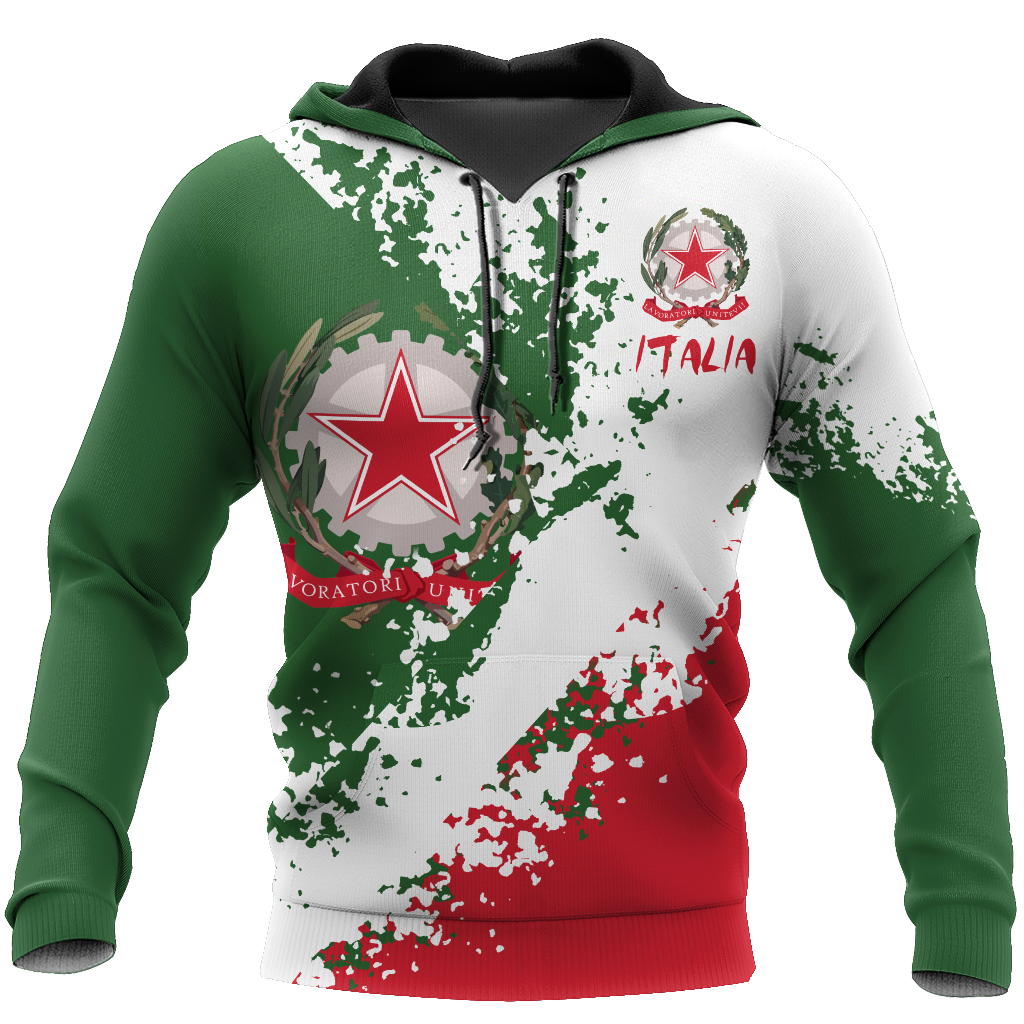 Italy Pride 3D All Over Printed Hoodie Shirt Limited by SUN HAC240605-Apparel-SUN-Hoodie-S-Vibe Cosy™