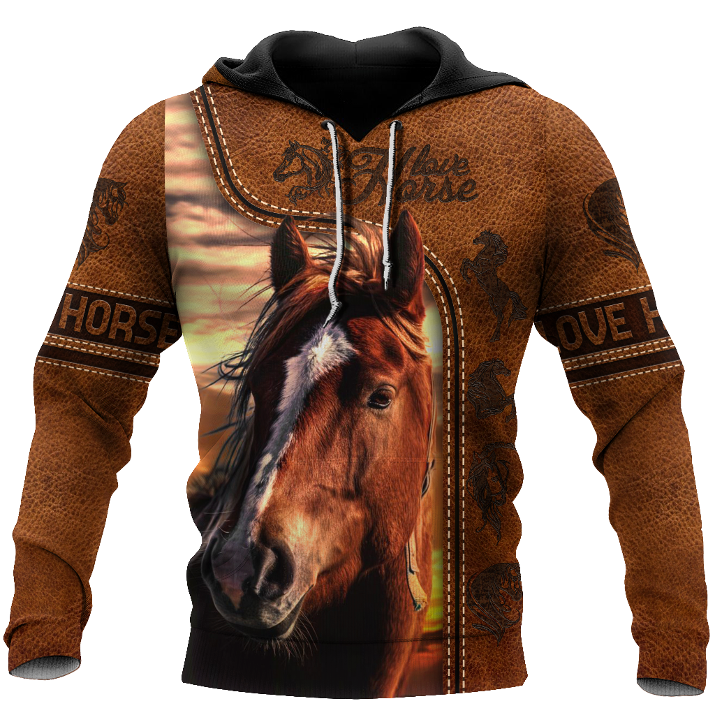 Love Horse 3D All Over Printed Shirt Hoodie For Men And Women Pi150401-Apparel-TA-Hoodie-S-Vibe Cosy™