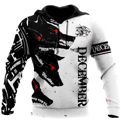 The Dark Wolf December 3D All Over Printed Unisex Deluxe Hoodie ML
