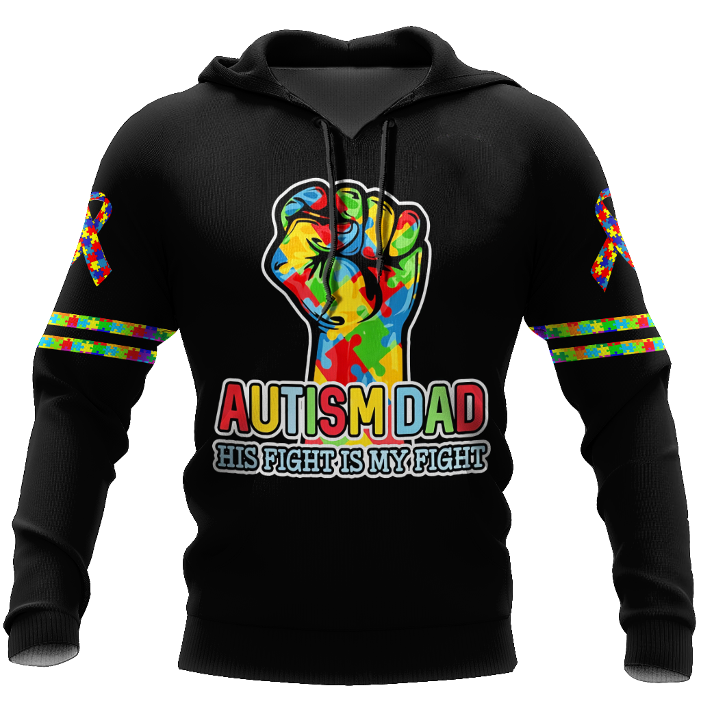 Autism dad 3d hoodie shirt for men and women HAC110504-Apparel-HG-Hoodie-S-Vibe Cosy™