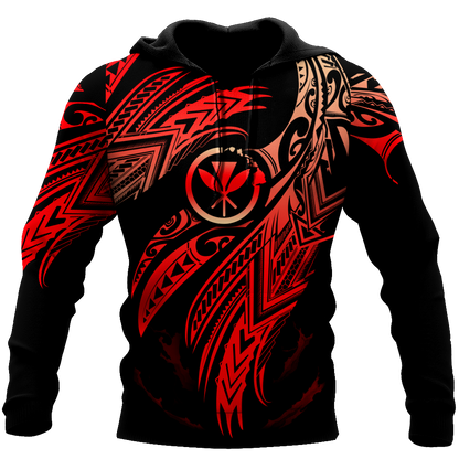 Amazing Hawaii Polynesian Tattoo Unisex Deluxe Hoodie ML