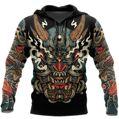 Samurai Tattoo Art Hoodie T Shirt For Men and Women HAC220602-NM-Apparel-NM-Hoodie-S-Vibe Cosy™