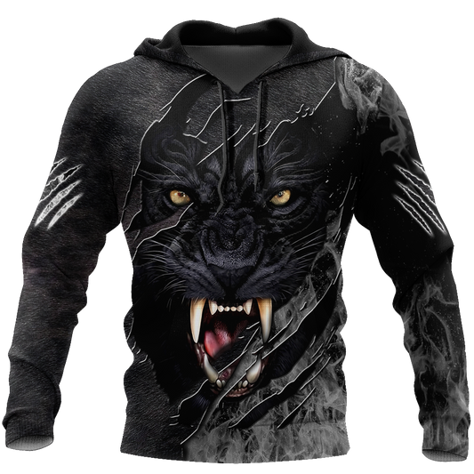 The Black Panther Anger All Over Print Hoodie HAC040901