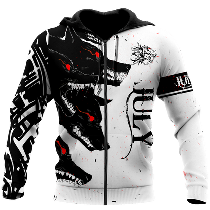 The Dark Wolf July 3D All Over Printed Unisex Deluxe Hoodie ML