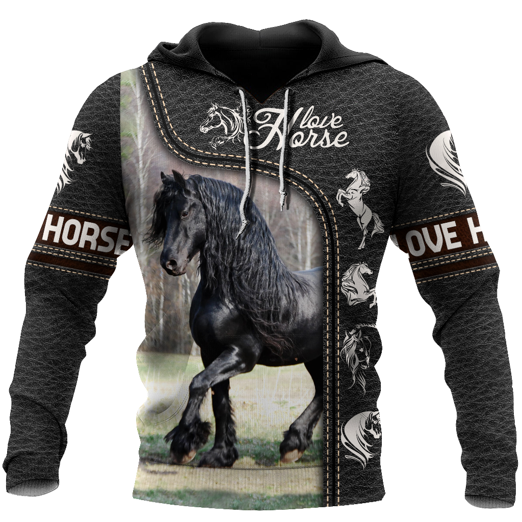 Love Horse 3D All Over Printed Shirts Pi220401-Apparel-TA-Hoodie-S-Vibe Cosy™