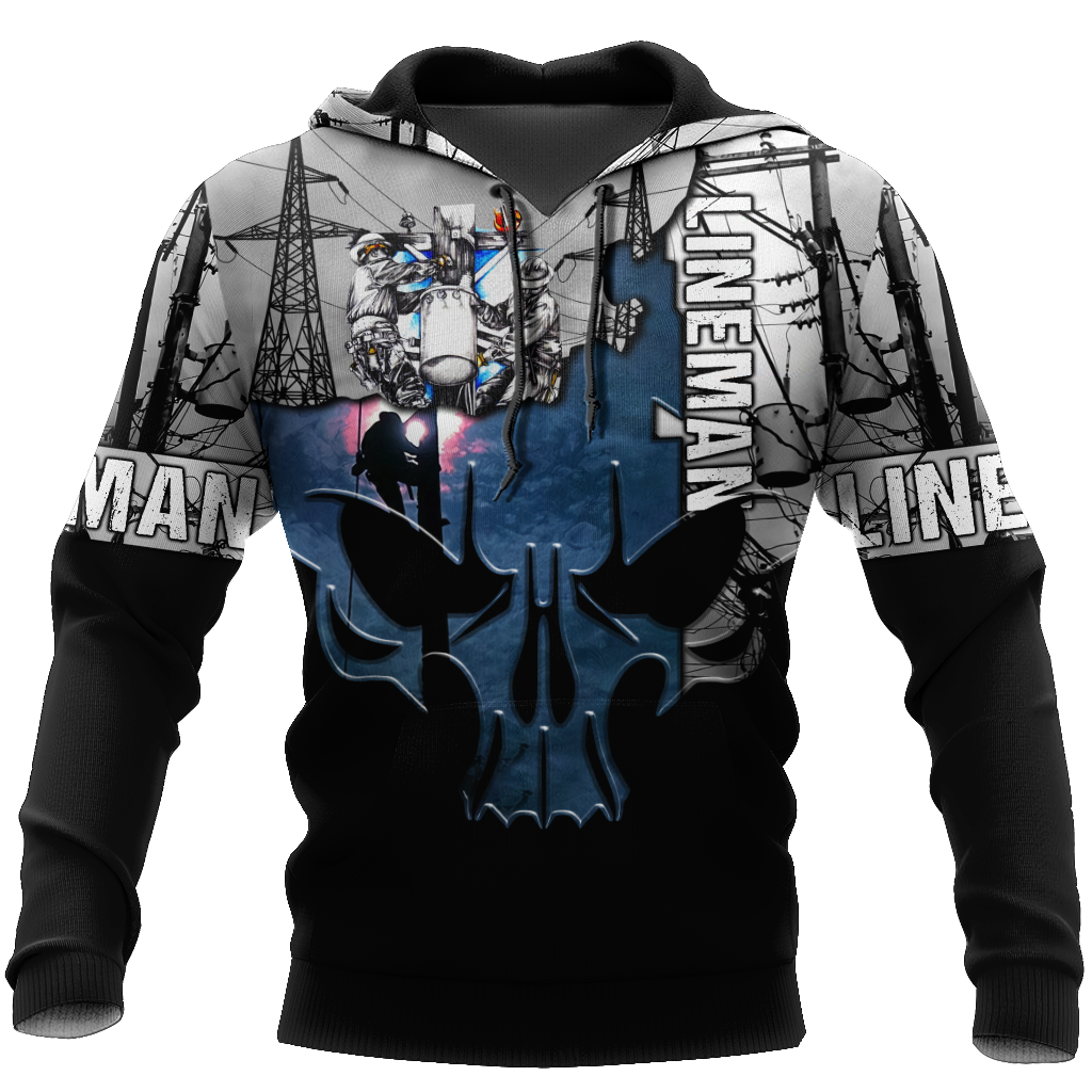 Lineman 3D All Over Printed Hoodie HAC230901