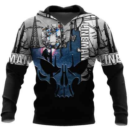 Lineman 3D All Over Printed Hoodie HAC230901