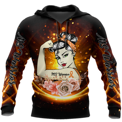Multiple sclerosis warrior 3d hoodie shirt for men and women HAC270406-Apparel-HG-Hoodie-S-Vibe Cosy™