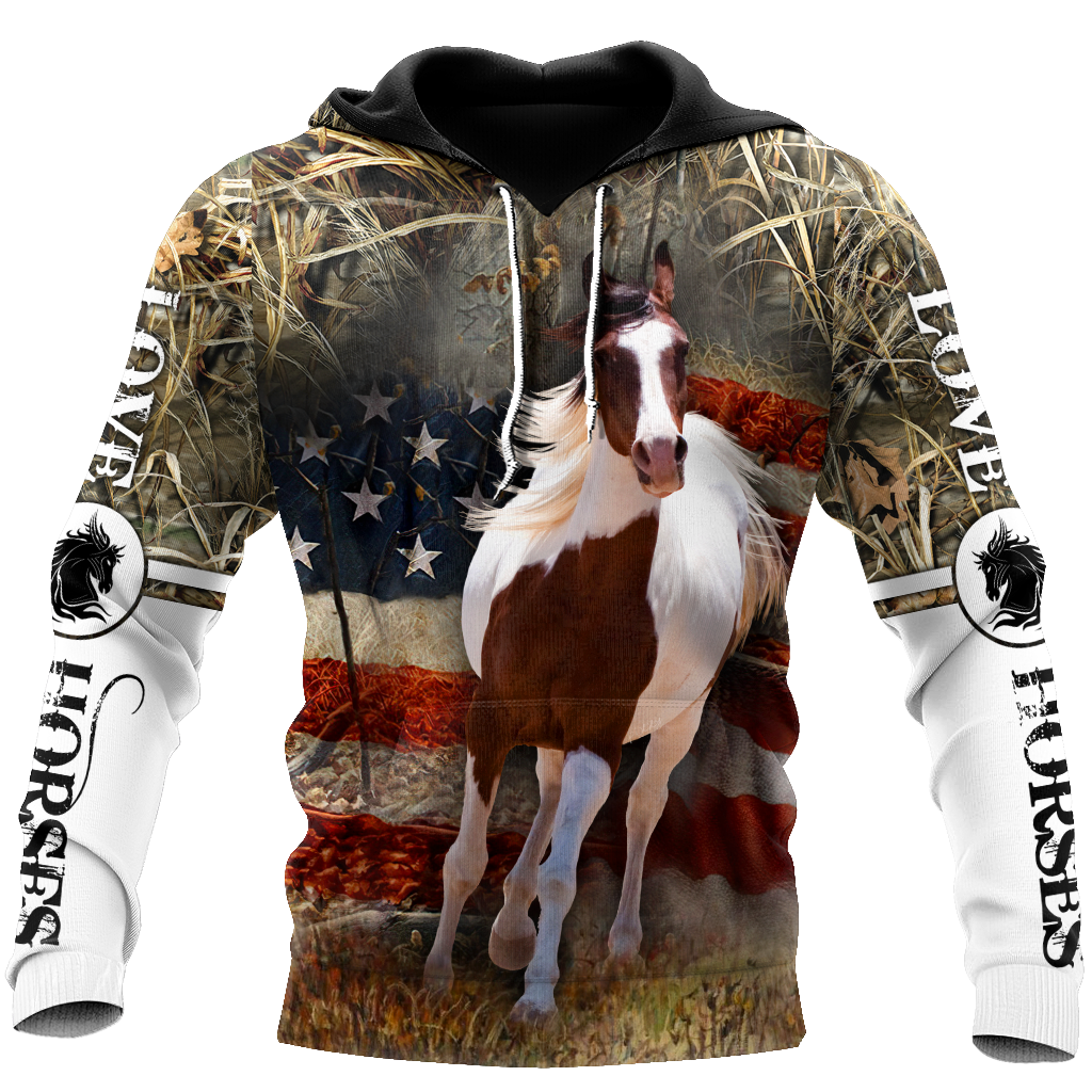 Love Horse 3D All Over Printed Shirts Pi080501-Apparel-TA-Hoodie-S-Vibe Cosy™