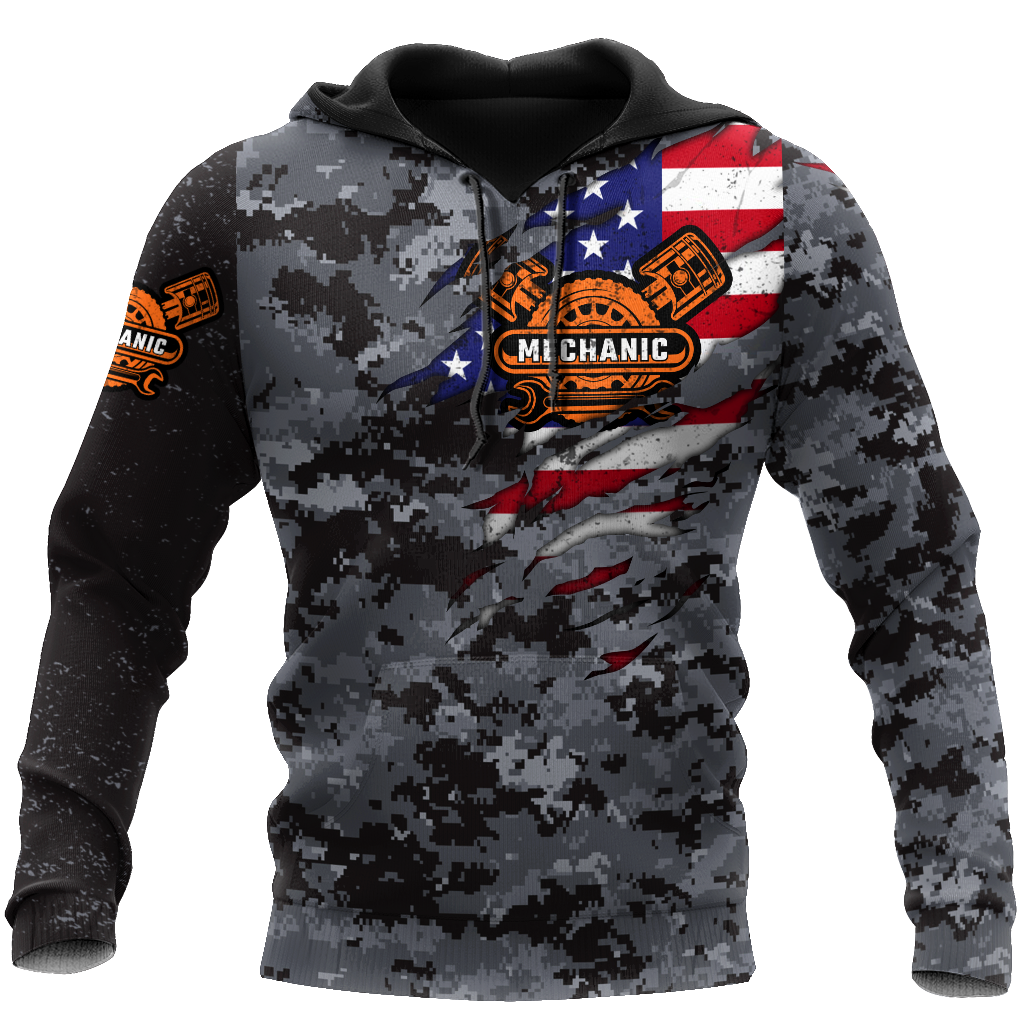 Mechanic Camo 3D All Over Printed Hoodie For Men and Women Pi15092005