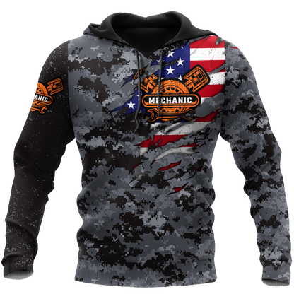 Mechanic Camo 3D All Over Printed Hoodie For Men and Women Pi15092005