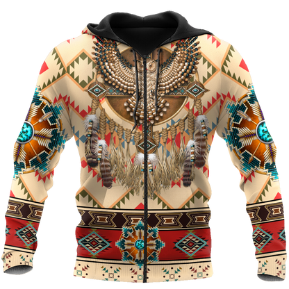 Native American Pattern Dreamcatcher 3D All Over Printed Shirts For Men