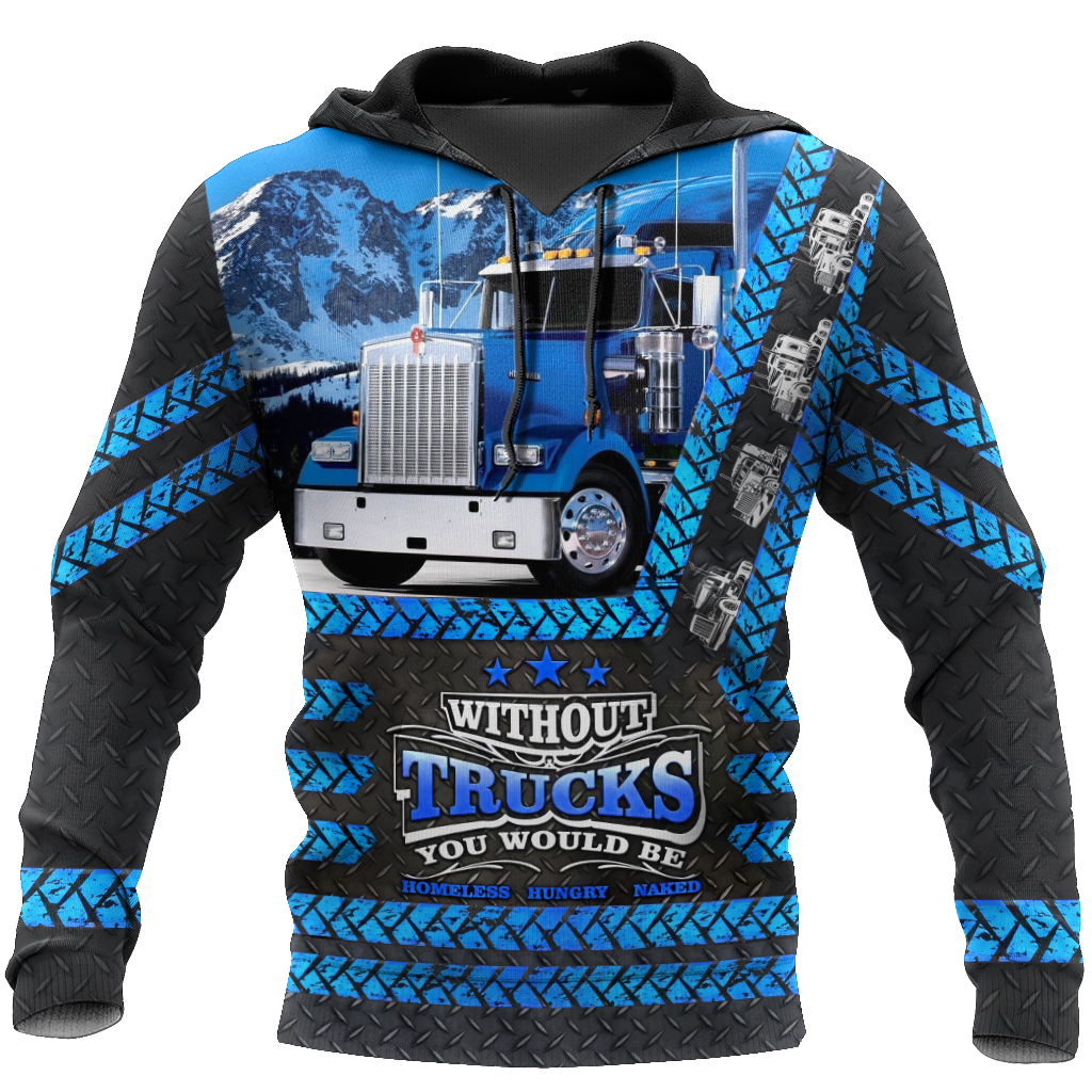 All Over Printed Trucker Hoodie MEI
