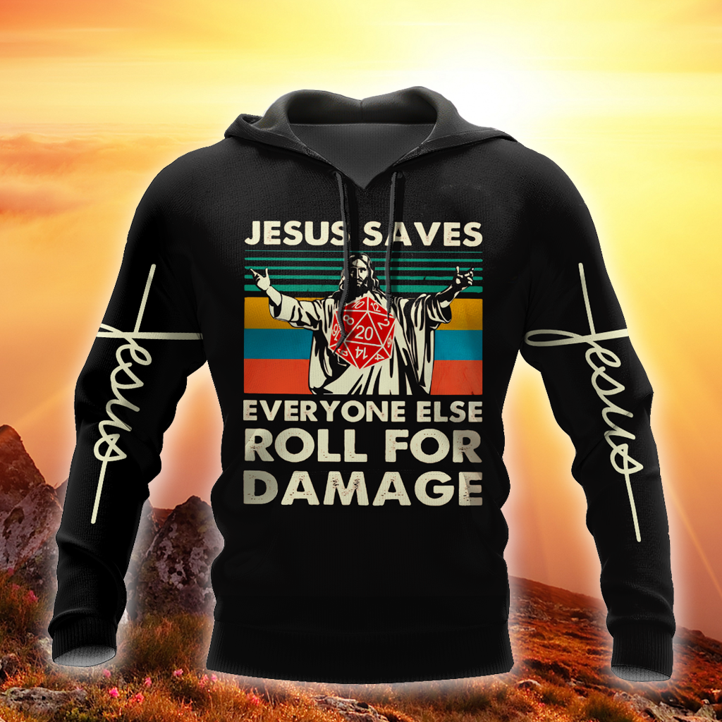 Jesus saves 3d hoodie shirt for men and women HG HAC040101-Apparel-HG-Hoodie-S-Vibe Cosy™