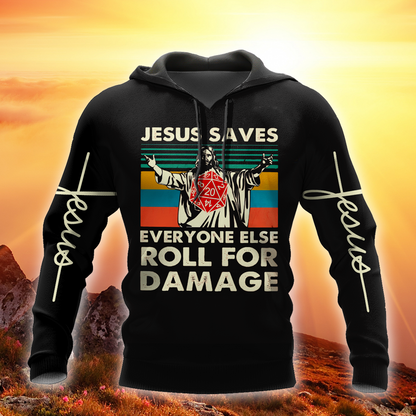 Jesus saves 3d hoodie shirt for men and women HG HAC040101-Apparel-HG-Hoodie-S-Vibe Cosy™