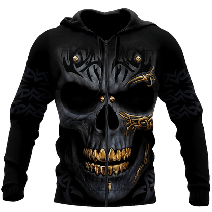 Golden Art Skulls Hoodie For Men And Women TQH201012