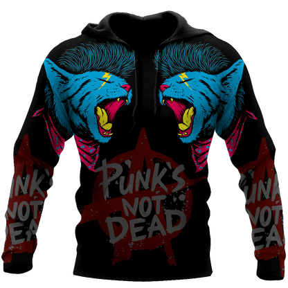 Punk Cat Hoodie For Men And Women MH0310203