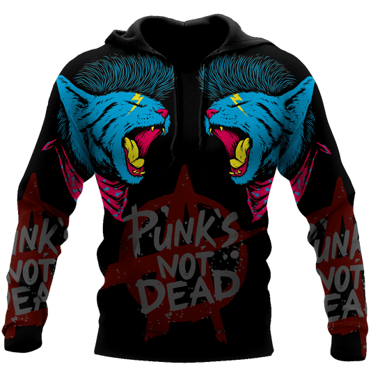Punk Cat Hoodie For Men And Women MH0310203