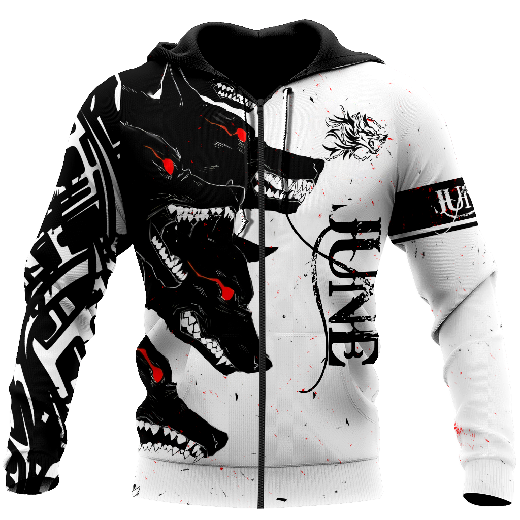 The Dark Wolf June 3D All Over Printed Unisex Deluxe Hoodie ML