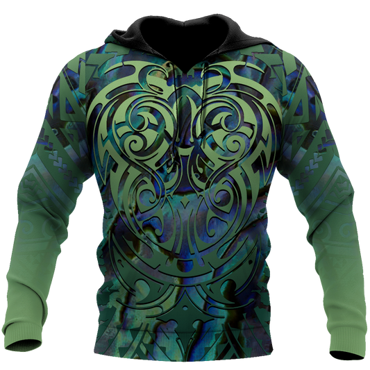 Maori hei matau paua shell 3d all over printed shirt and short for man and women-Apparel-PL8386-Hoodie-S-Vibe Cosy™