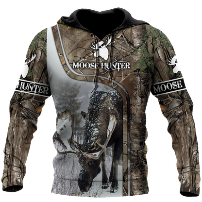 Pheasant Hunting Camo 3D Over Printed Unisex Deluxe Hoodie ML