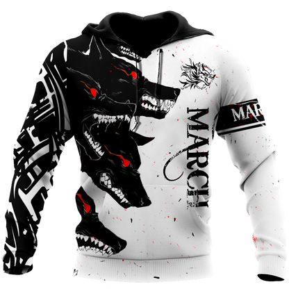The Dark Wolf March 3D All Over Printed Unisex Deluxe Hoodie ML