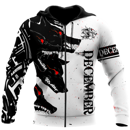 The Dark Wolf December 3D All Over Printed Unisex Deluxe Hoodie ML