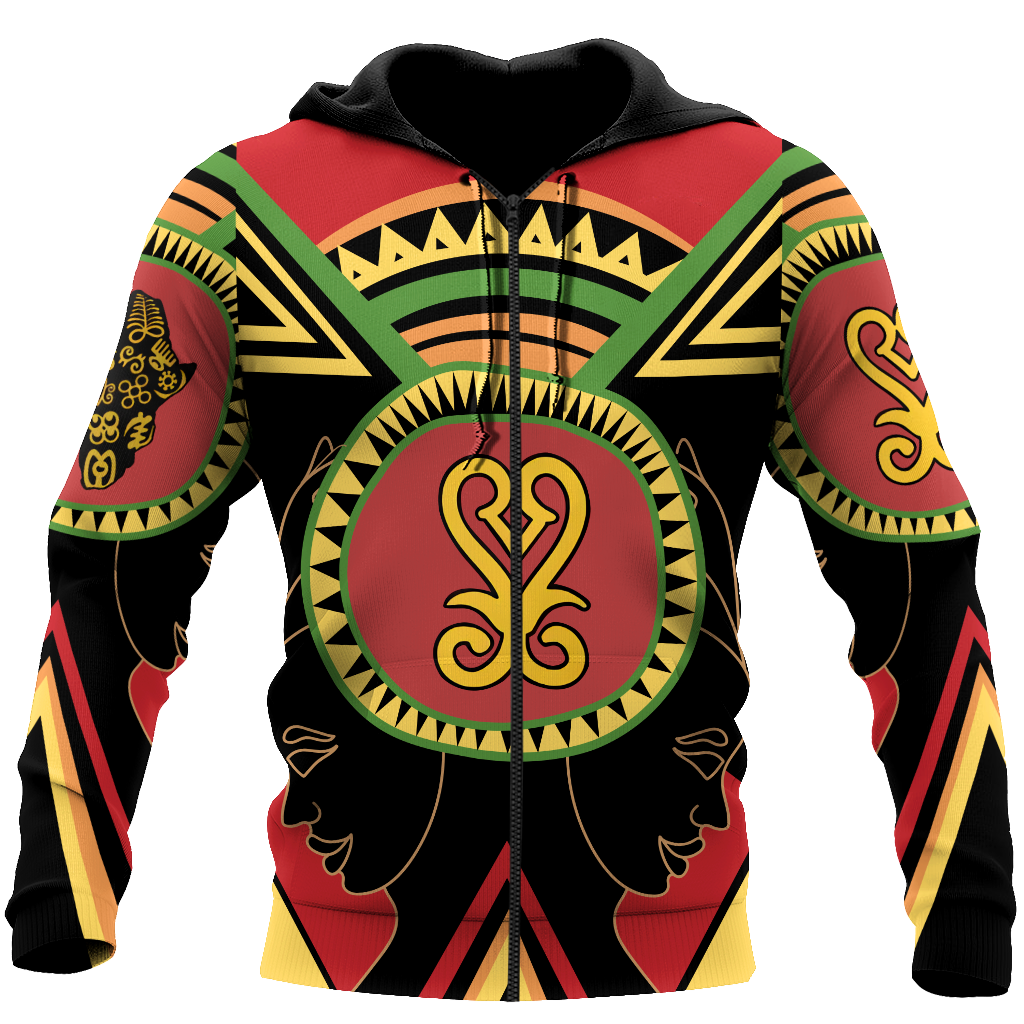 African Adinkra Sankofa Hoodie-ML