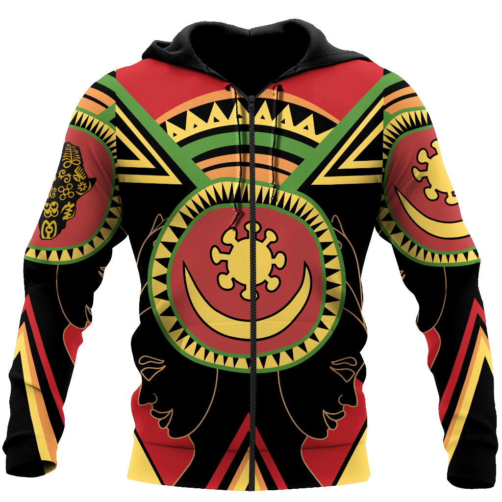 African Adinkra Sankofa Hoodie-ML