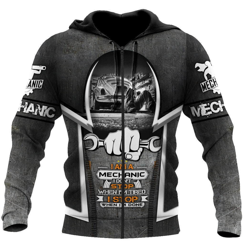 Mechanic 3D All Over Printed Hoodie For Men and Women TN10092001