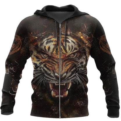 Power Tiger 3D All Over Printed Shirts For Men and Women NTN08212002
