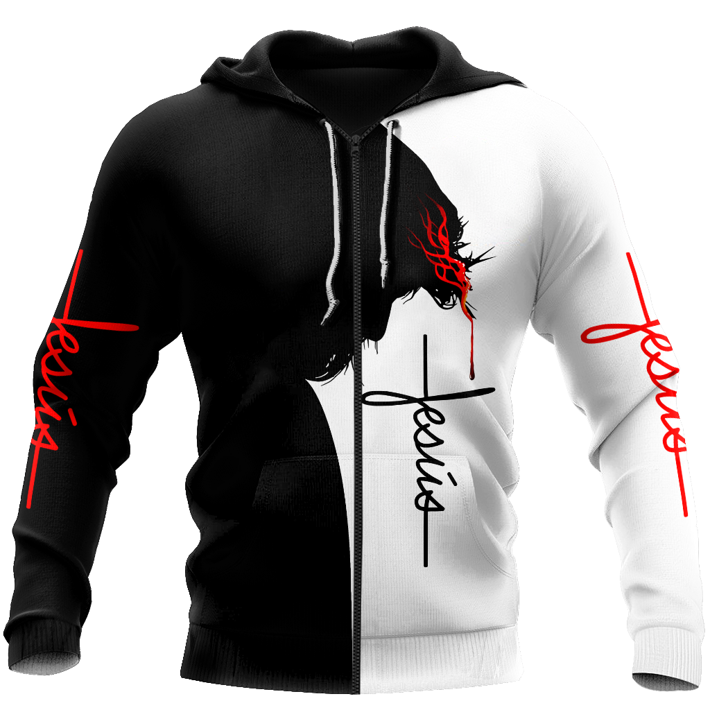 Jesús es mi padre mi rey Pi17062001-Apparel-TA-Zipped Hoodie-S-Vibe Cosy™