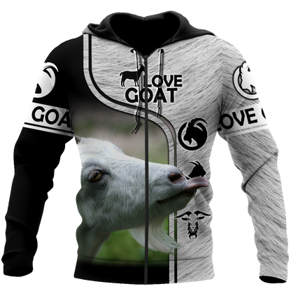 Love Goat 3D All Over Printed Shirts For Men and Women MH3007201S-Apparel-TT-Zipped Hoodie-S-Vibe Cosy™