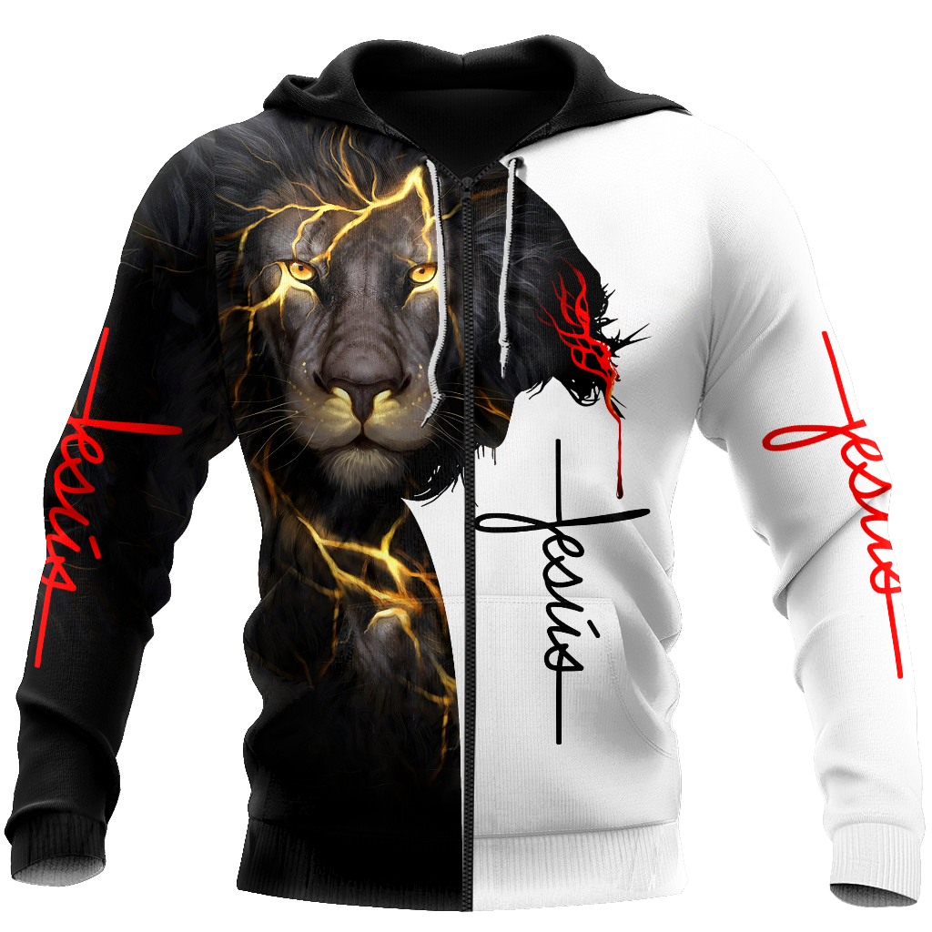 Jesús es mi rey mi señor	3D All Over Printed Shirts For Men and Women Pi12062003-Apparel-TA-Hoodie-S-Vibe Cosy™
