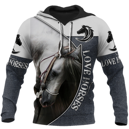 Love Beautiful Horse 3D All Over Printed Shirts JJ270401-Apparel-MP-Hoodie-S-Vibe Cosy™