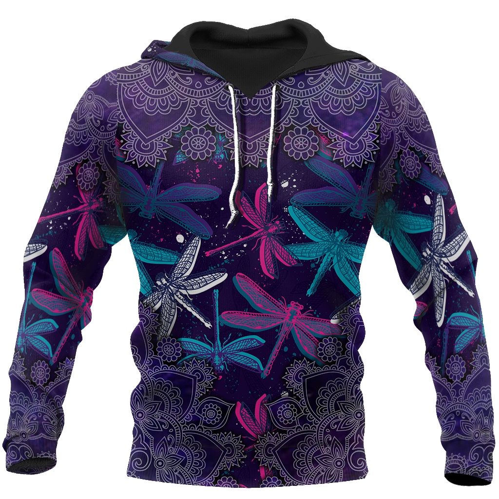 Beautiful Dragonfly 3D All Over Printed Shirts JJ300305-Apparel-TA-Hoodie-S-Vibe Cosy™