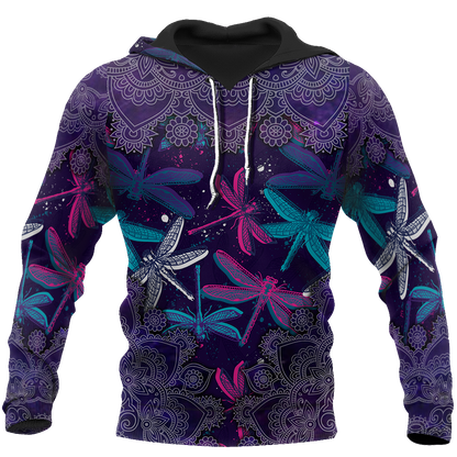 Beautiful Dragonfly 3D All Over Printed Shirts JJ300305-Apparel-TA-Hoodie-S-Vibe Cosy™