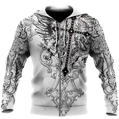 Jesus Cross Tattoo 3D All Over Printed Shirts For Men and Women HHT26102001ST