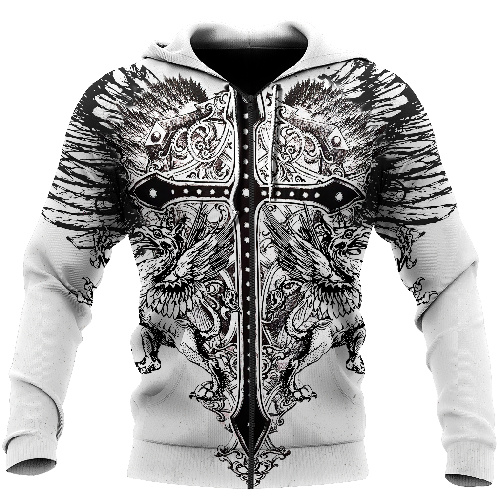 Cross Tattoo Hoodie 3D All Over Printed Shirts HHT15092001-LAM