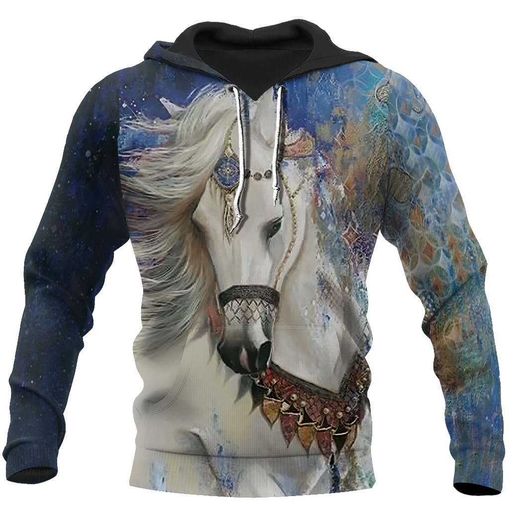 Love Horses 3D All Over Printed Shirts For Men And Women JJ110402-Apparel-MP-Hoodie-S-Vibe Cosy™